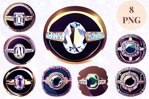 Elegant Wedding Ring Clipart for Timeless Designs