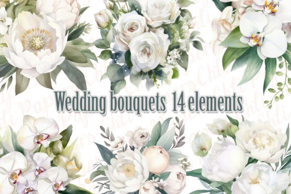 Elegant White Flower Illustrations for Timeless Designs
