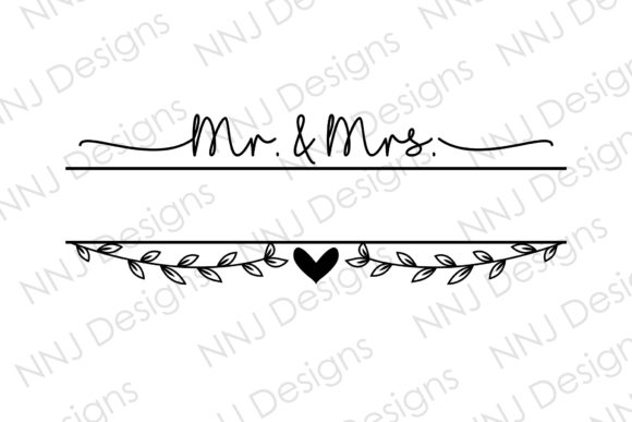 Mr and Mrs SVG Files Wedding Decoration