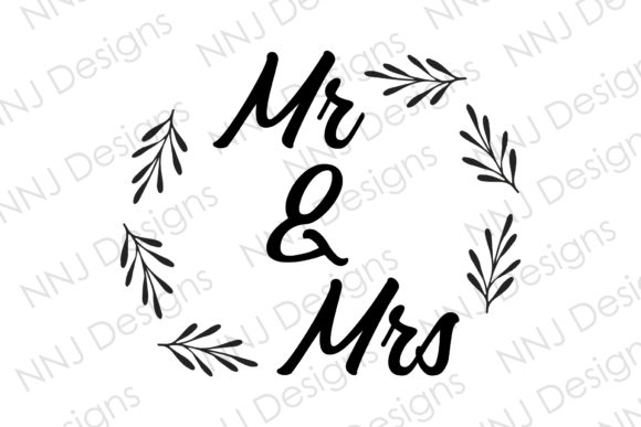 Mr and Mrs SVG Wedding Leave Frame: A Designer's Elegant Asset