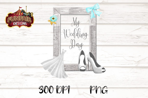 My Wedding Day Clipart, Bride Clip Art for Creative Projects