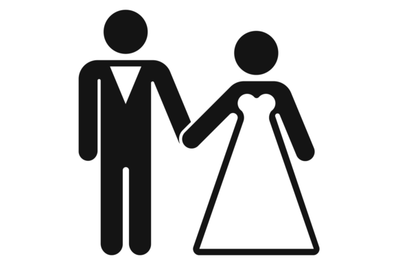The Power of the Bride and Groom Black Icon in Design