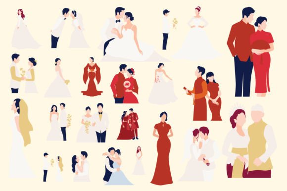 Timeless Wedding Illustrations for Every Project