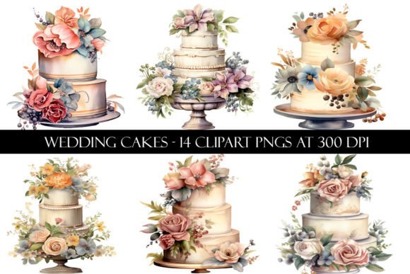 Wedding Cake Clipart for Stunning Designs