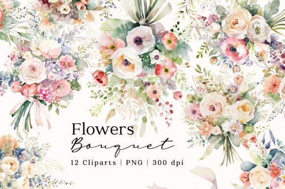 Wedding Flowers Bouquet Watercolor: A Designer's Delight