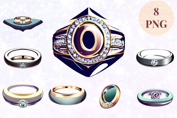 Wedding Ring 22 Clipart PNG: Versatile Graphics for Creators