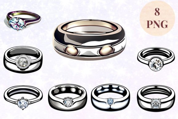 Wedding Ring 82 Clipart PNG: A Design Asset for Every Creator