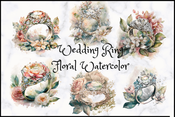 Wedding Ring Floral Watercolor Clipart: A Designer's Guide